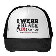 I Wear Black For My Partner Trucker Hat