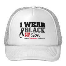 I Wear Black For My Son Mesh Hats