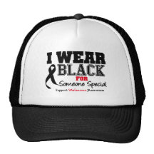 I Wear Black For Someone Special Mesh Hats