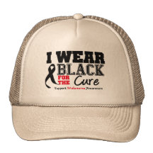 I Wear Black For The Cure Mesh Hat