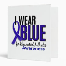 I Wear Blue Awareness 10 Rheumatoid Arthritis RA Binder