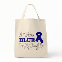 I Wear Blue For My Daughter (Blue Ribbon) Bag