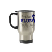 I Wear Blue For My Daughter (Blue Ribbon) Coffee Mug
