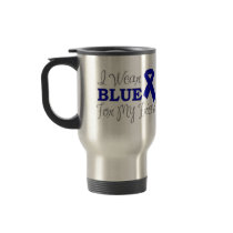 I Wear Blue For My Friend (Blue Awareness Ribbon) Mug