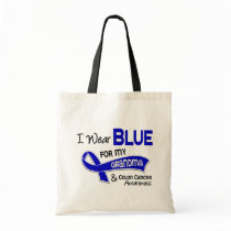 I Wear Blue For My Grandma 42 Colon Cancer Tote Bags