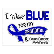 I Wear Blue For My Grandma 42 Colon Cancer Post Cards