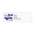 I Wear Blue For My Mom 42 Colon Cancer Return Address Labels
