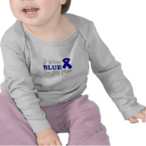 I Wear Blue For My Mom (Blue Awareness Ribbon)