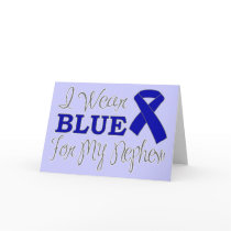 I Wear Blue For My Nephew (Blue Awareness Ribbon)