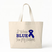 I Wear Blue For My Patients (Blue Ribbon) Bag