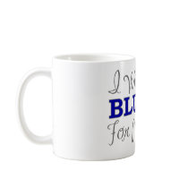 I Wear Blue For My Sister (Blue Awareness Ribbon) Coffee Mug