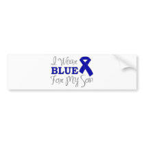 I Wear Blue For My Son (Blue Awareness Ribbon)