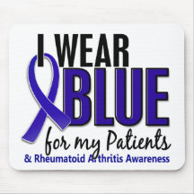 I Wear Blue Patients10 Rheumatoid Arthritis RA Mousepads