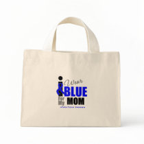 I Wear Blue Ribbon For My Mom Bags