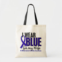 I Wear Blue Wife 10 Rheumatoid Arthritis RA Bags
