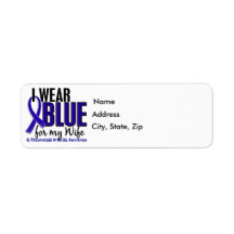 I Wear Blue Wife 10 Rheumatoid Arthritis RA Return Address Label