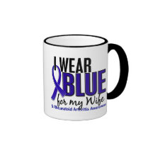 I Wear Blue Wife 10 Rheumatoid Arthritis RA Coffee Mugs