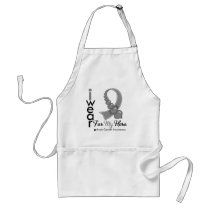 I Wear Brain Cancer Ribbon For My Hero Apron