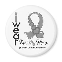 I Wear Brain Cancer Ribbon For My Hero