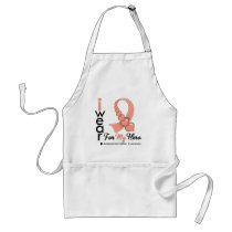 I Wear Endometrial Cancer Ribbon For My Hero Aprons