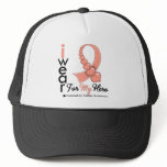I Wear Endometrial Cancer Ribbon For My Hero Mesh Hats
