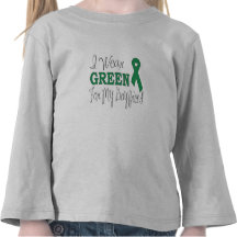 I Wear Green For My Boyfriend (Green Ribbon) Tee Shirt