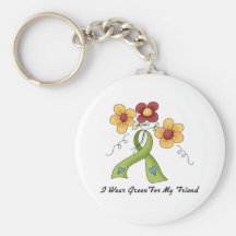 I Wear Green For My Friend Key Chain