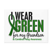 I Wear Green For My Grandson 10 Cerebral Palsy
