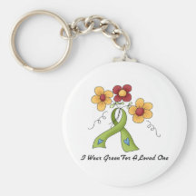 I Wear Green For My Loved One Keychains