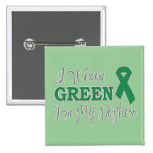 I Wear Green For My Nephew (Green Ribbon) Pin