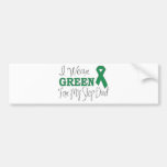 I Wear Green For My Step-Dad (Green Ribbon) Bumper Stickers