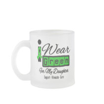 I Wear Green Ribbon (Retro) - Daughter Coffee Mug
