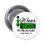 I Wear Green Ribbon (Retro) - Son-in-Law Button