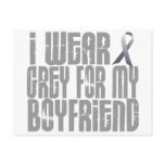 I Wear Grey For My BOYFRIEND 16 Post Card