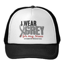 I Wear Grey For My Niece 10 Diabetes Mesh Hats