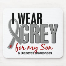 I Wear Grey For My Son 10 Diabetes Mouse Pad