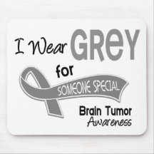 I Wear Grey For Someone Special 42 Brain Tumour Mousepad