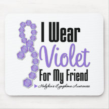 I Wear Hodgkins Lymphoma Ribbon For My Friend Mousepad