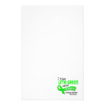 I Wear Lime Green 42 Boyfriend Muscular Dystrophy Custom Stationery