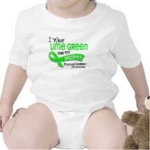 I Wear Lime Green 42 Brother Muscular Dystrophy Romper