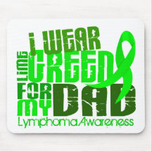 I Wear Lime Green For My Dad 6.4 Lymphoma Mousepad
