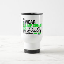I Wear Lime Green For My Daddy Coffee Mugs