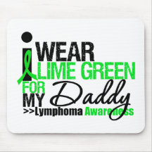 I Wear Lime Green For My Daddy Mouse Mats