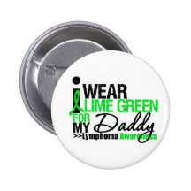 I Wear Lime Green For My Daddy Pin