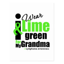I Wear Lime Green For My Grandma Post Cards