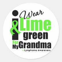 I Wear Lime Green For My Grandma Sticker