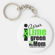 I Wear Lime Green For My Mom Key Chain