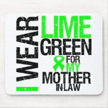 I Wear Lime Green For My Mother-in-Law Lymphoma Mouse Pad