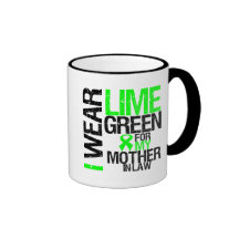 I Wear Lime Green For My Mother-in-Law Lymphoma Mugs