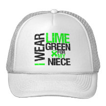 I Wear Lime Green For My Niece Lymphoma Mesh Hat
